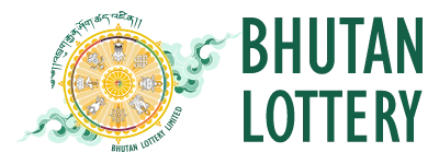 Bhutan Lottery paper ticket with draw date, serial number, and ticket details.
